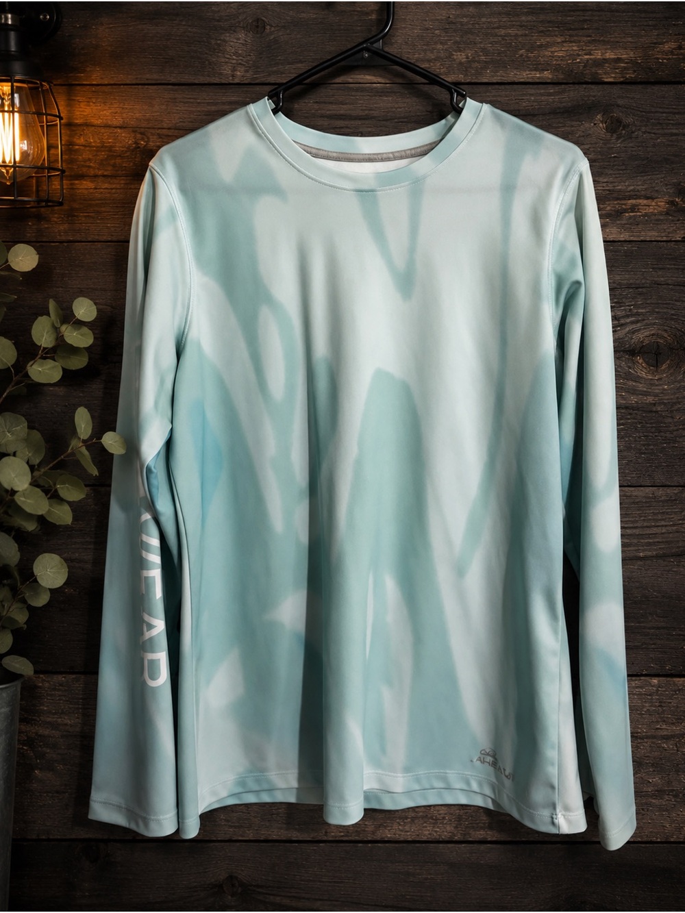 Cabela's Mint Teal Long-Sleeve Fishing Guidewear Performance Tee
